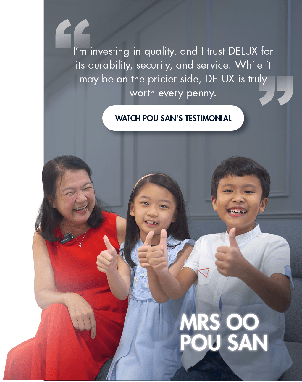 Testimonial Slide - Mrs Oo