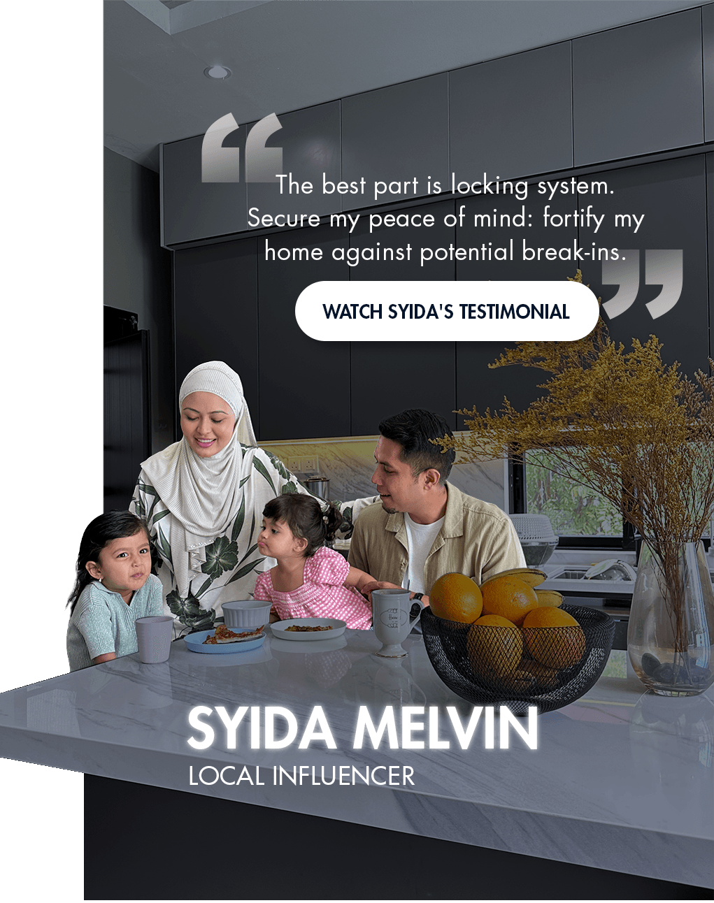 Testimonial Slide - Syida Melvin