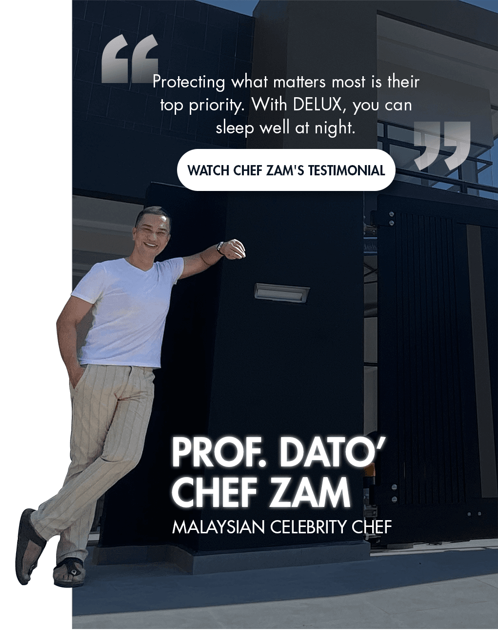 Testimonial Slide - Chef Zam