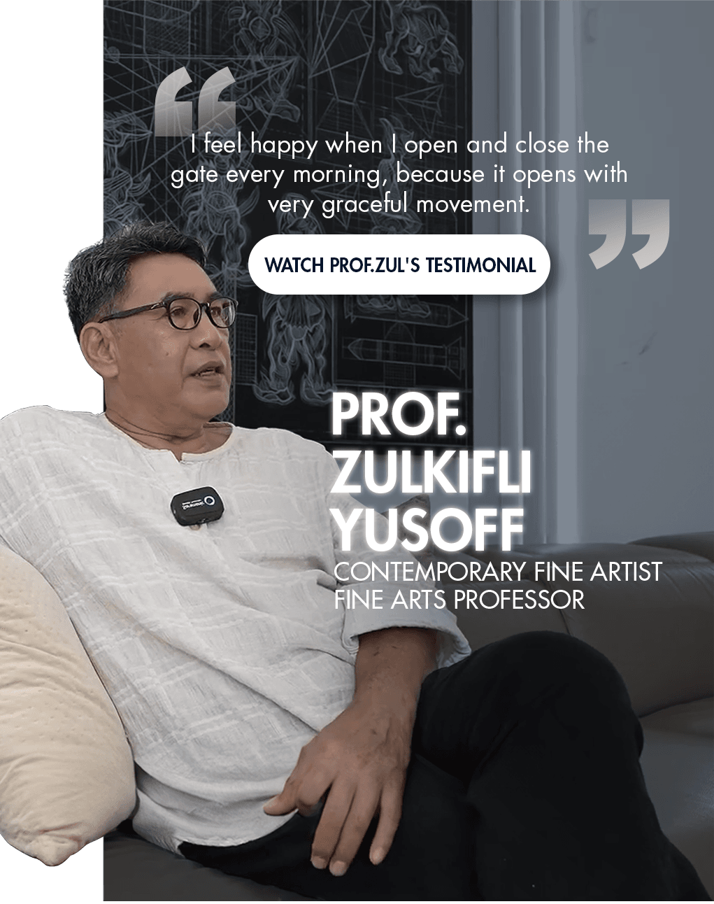 Testimonial Slide - Prof. Zulkifli Yusoff