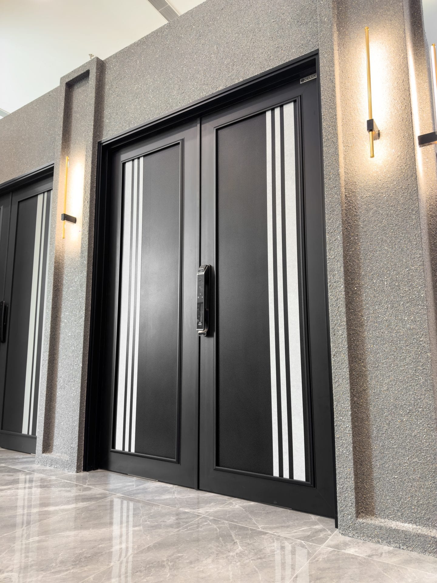 Security door Malaysia Aluminum door Luxury security door Delux security door price Aluminium security door Alutechdoor Security door design for home Best safety door Best security door malaysia Modern security door Security door design Double Door DT903C