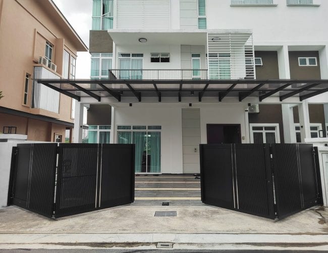 Trackless folding gate Trackless autogate Folding gate Malaysia Aluminium gate Malaysia Delux autogate Unigate Autogate Malaysia Unigate Malaysia Trackless gate Malaysia Aluminium gate supplier Malaysia Aluminium auto gate Autogate price Autogate system price Trackless autogate malaysia price Autogate malaysia price Aluminium gate suppliers LINO