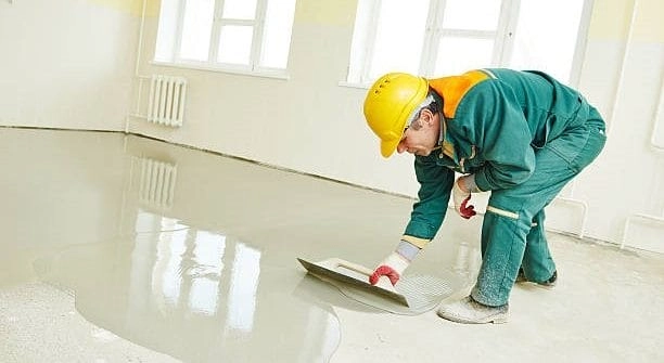 Plaster and floor works