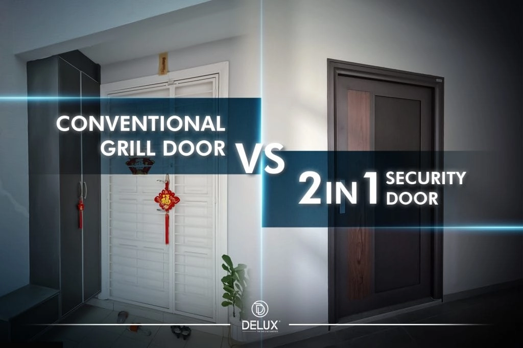 Conventional grill door vs 2in1 security door