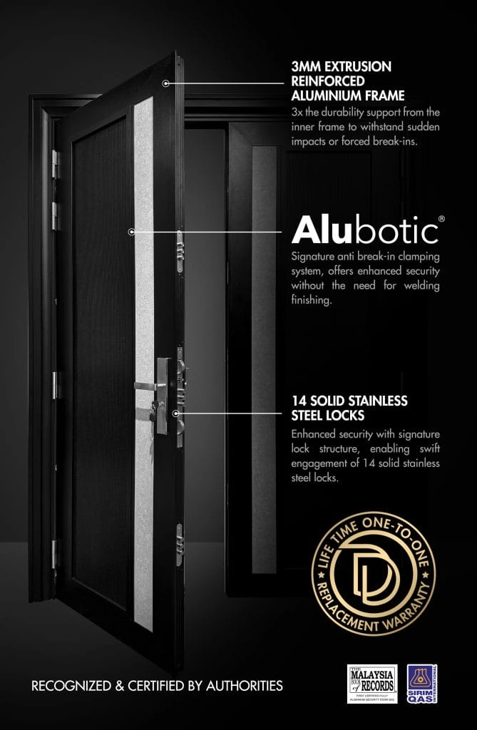 DELUX AlutechDoor safety features