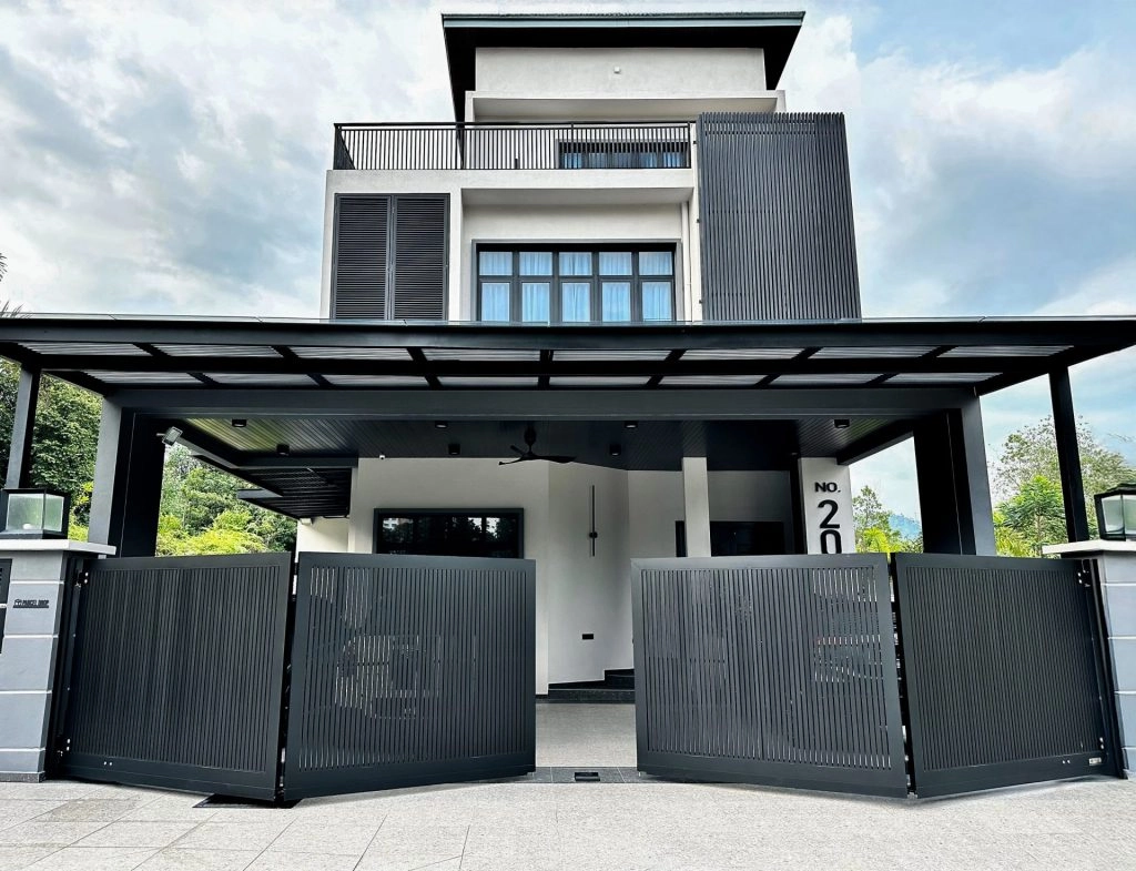 Trackless folding gate Trackless autogate Folding gate Malaysia Aluminium gate Malaysia Delux autogate Unigate Autogate Malaysia Unigate Malaysia Trackless gate Malaysia Aluminium gate supplier Malaysia Aluminium auto gate Autogate price Autogate system price Trackless autogate malaysia price Autogate malaysia price Aluminium gate suppliers texstone x16