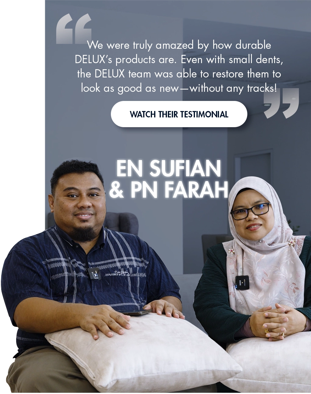 Testimonial Slide - En Sufian & Pn Farah