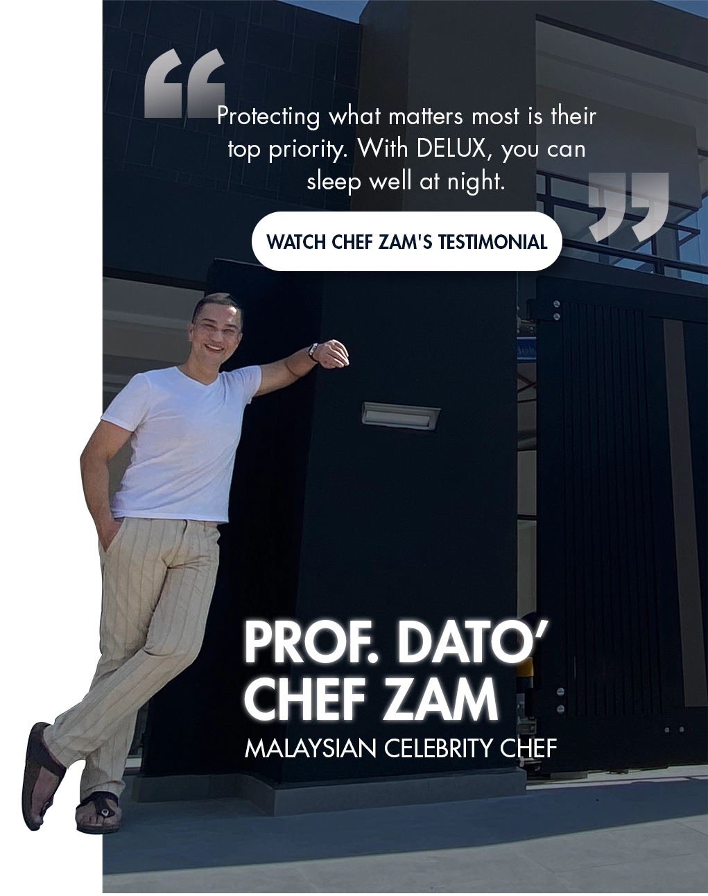 Testimonial Slide - Chef Zam