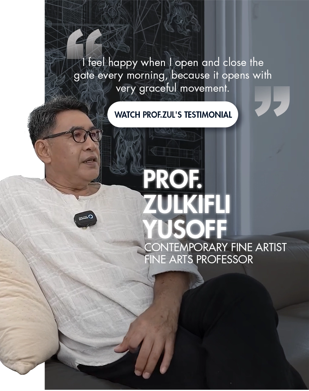 Testimonial Slide - Prof. Zulkifli Yusoff