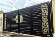 Trackless folding gate Trackless autogate Folding gate Malaysia Aluminium gate Malaysia Delux autogate Unigate Autogate Malaysia Unigate Malaysia Trackless gate Malaysia Aluminium gate supplier Malaysia Aluminium auto gate Autogate price Autogate system price Trackless autogate malaysia price Autogate malaysia price Aluminium gate suppliers mj106