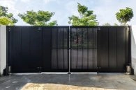 Trackless folding gate Trackless autogate Folding gate Malaysia Aluminium gate Malaysia Delux autogate Unigate Autogate Malaysia Unigate Malaysia Trackless gate Malaysia Aluminium gate supplier Malaysia Aluminium auto gate Autogate price Autogate system price Trackless autogate malaysia price Autogate malaysia price Aluminium gate suppliers Wood 1