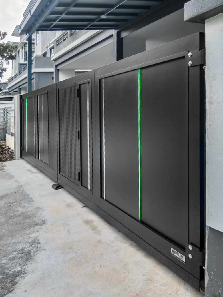 Trackless folding gate Trackless autogate Folding gate Malaysia Aluminium gate Malaysia Delux autogate Unigate Autogate Malaysia Unigate Malaysia Trackless gate Malaysia Aluminium gate supplier Malaysia Aluminium auto gate Autogate price Autogate system price Trackless autogate malaysia price Autogate malaysia price Aluminium gate suppliers lumina 1