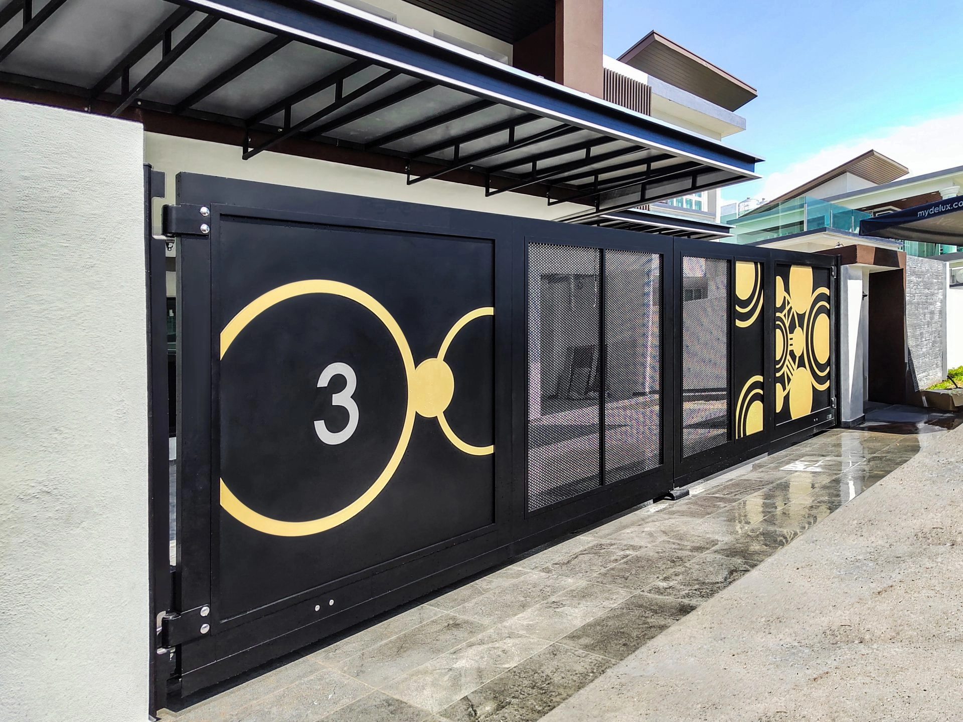 Trackless folding gate Trackless autogate Folding gate Malaysia Aluminium gate Malaysia Delux autogate Unigate Autogate Malaysia Unigate Malaysia Trackless gate Malaysia Aluminium gate supplier Malaysia Aluminium auto gate Autogate price Autogate system price Trackless autogate malaysia price Autogate malaysia price Aluminium gate suppliers Metal 2