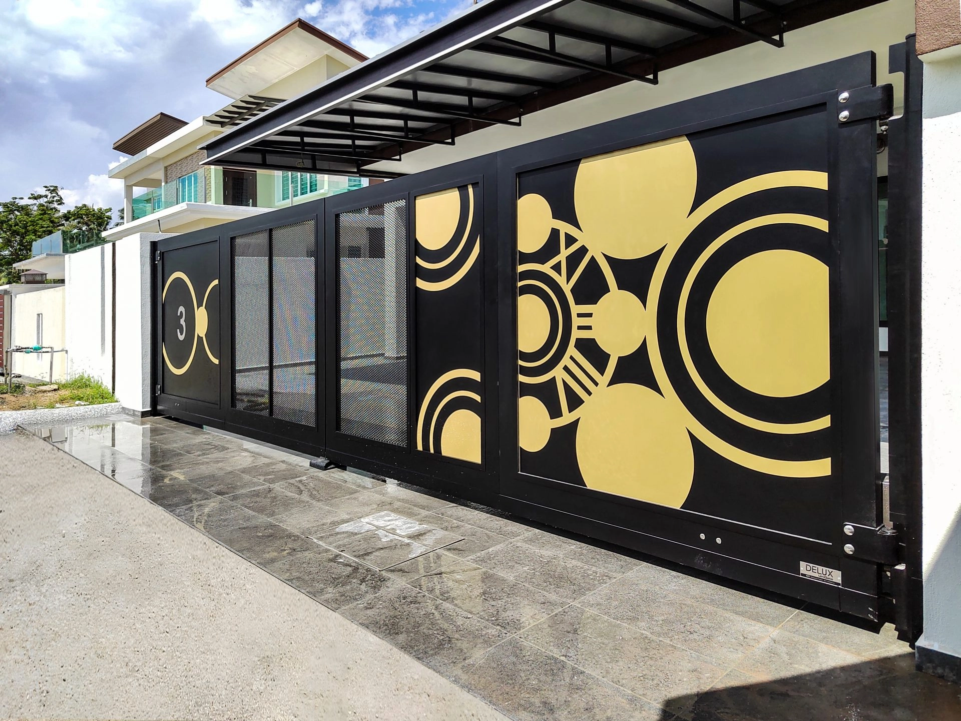 Trackless folding gate Trackless autogate Folding gate Malaysia Aluminium gate Malaysia Delux autogate Unigate Autogate Malaysia Unigate Malaysia Trackless gate Malaysia Aluminium gate supplier Malaysia Aluminium auto gate Autogate price Autogate system price Trackless autogate malaysia price Autogate malaysia price Aluminium gate suppliers Metal 2