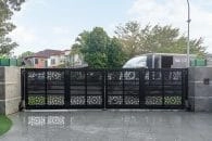 Trackless folding gate Trackless autogate Folding gate Malaysia Aluminium gate Malaysia Delux autogate Unigate Autogate Malaysia Unigate Malaysia Trackless gate Malaysia Aluminium gate supplier Malaysia Aluminium auto gate Autogate price Autogate system price Trackless autogate malaysia price Autogate malaysia price Aluminium gate suppliers mj102