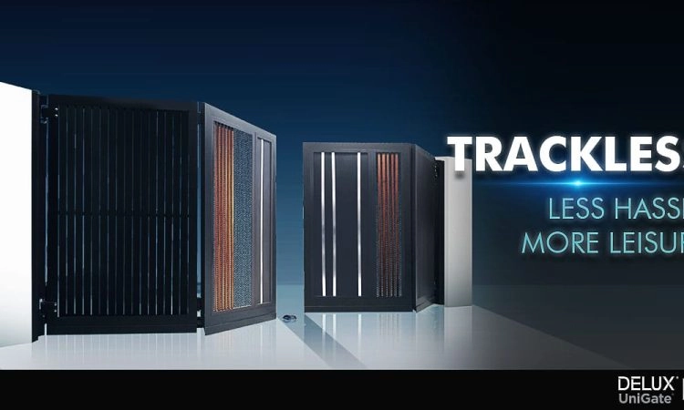 Trackless Folding Gate