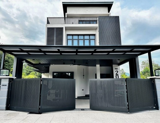 Trackless folding gate Trackless autogate Folding gate Malaysia Aluminium gate Malaysia Delux autogate Unigate Autogate Malaysia Unigate Malaysia Trackless gate Malaysia Aluminium gate supplier Malaysia Aluminium auto gate Autogate price Autogate system price Trackless autogate malaysia price Autogate malaysia price Aluminium gate suppliers texstone x16