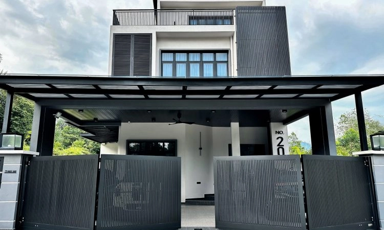 Trackless folding gate Trackless autogate Folding gate Malaysia Aluminium gate Malaysia Delux autogate Unigate Autogate Malaysia Unigate Malaysia Trackless gate Malaysia Aluminium gate supplier Malaysia Aluminium auto gate Autogate price Autogate system price Trackless autogate malaysia price Autogate malaysia price Aluminium gate suppliers texstone x16