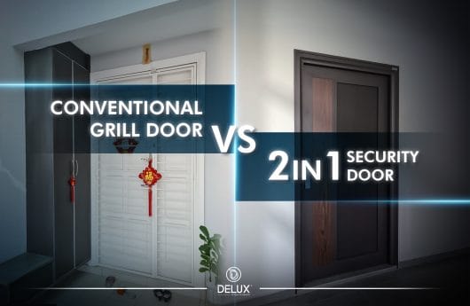 Conventional grill door vs 2in1 security door
