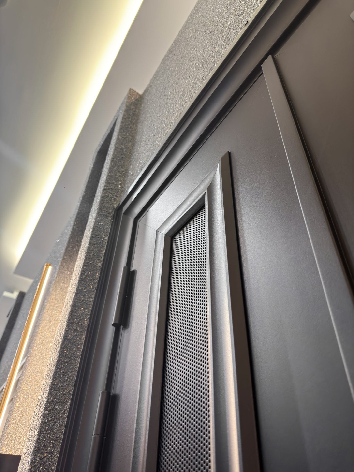 Security door Malaysia Aluminum door Luxury security door Delux security door price Aluminium security door Alutechdoor Security door design for home Best safety door Best security door malaysia Modern security door Security door design One and Half Door DT613
