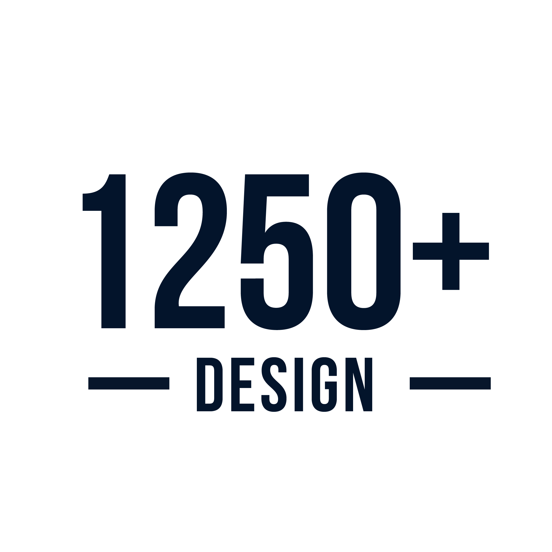Up to 1,250 designs