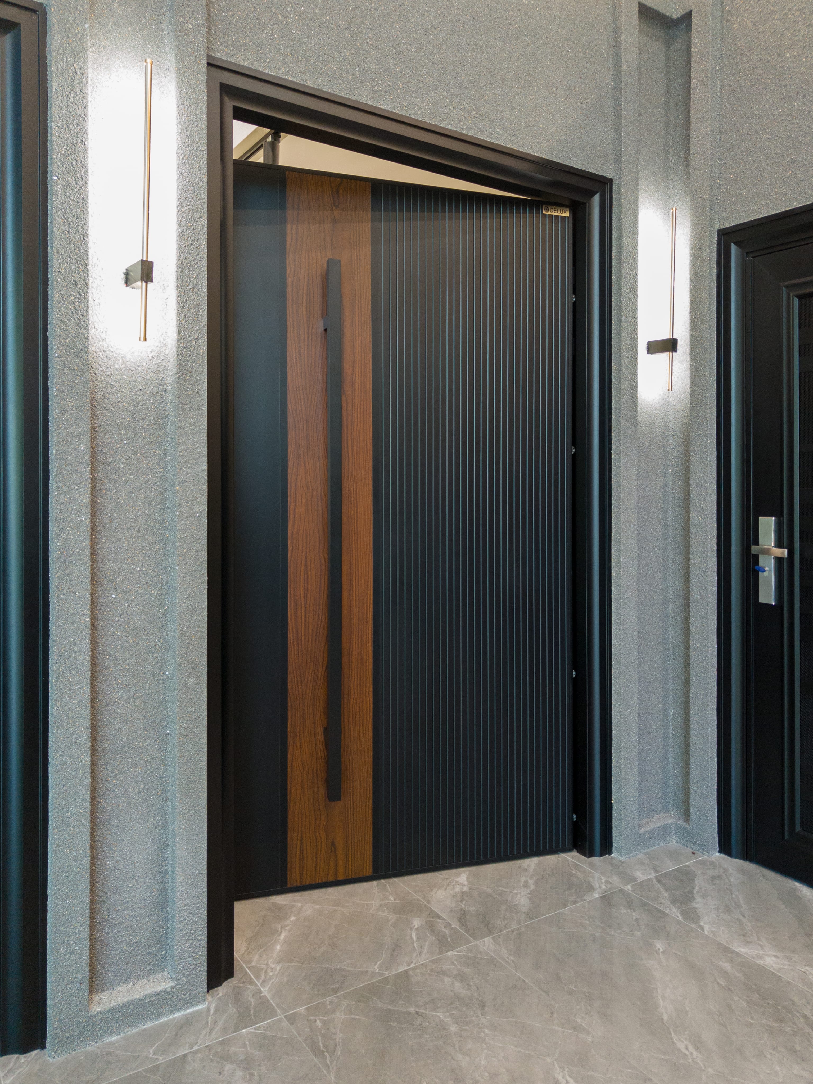 Security door Malaysia Aluminum door Luxury security door Delux security door price Aluminium security door Alutechdoor Security door design for home Best safety door Best security door malaysia Modern security door Security door design Single Door LX103