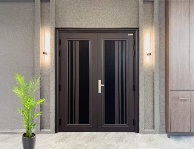 Security door Malaysia Aluminum door Luxury security door Delux security door price Aluminium security door Alutechdoor Security door design for home Best safety door Best security door malaysia Modern security door Security door design Double Door DT611P