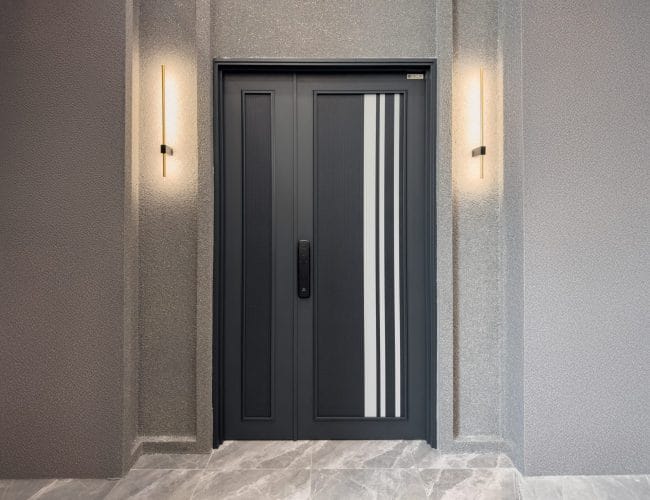 Security door Malaysia Aluminum door Luxury security door Delux security door price Aluminium security door Alutechdoor Security door design for home Best safety door Best security door malaysia Modern security door Security door design One and Half Door DT906P
